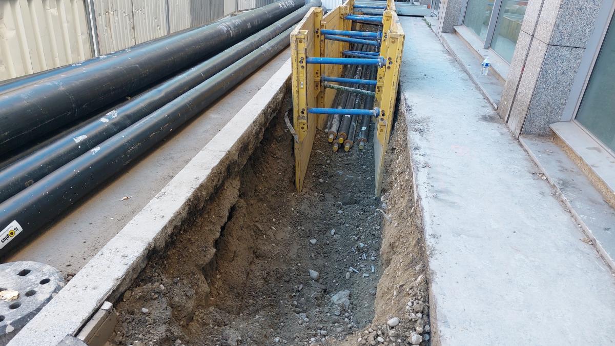Opération chauffage urbain Rue Bellecombe à Villeurbanne